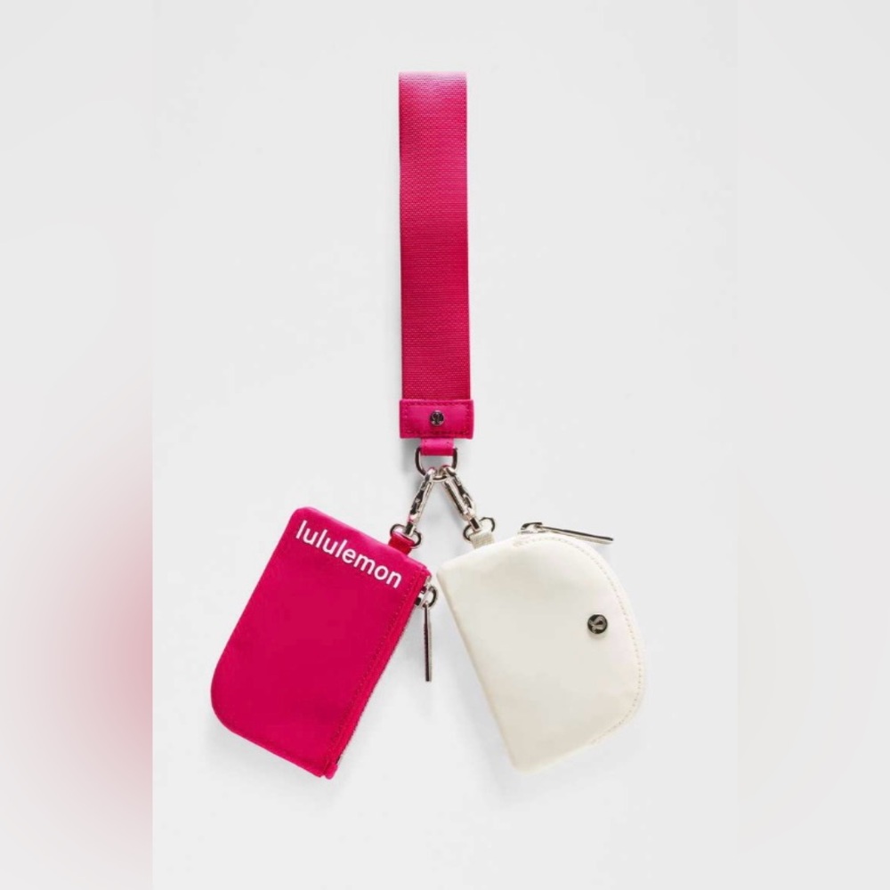 Lululemon NWT Dual Pouches Wristlet Passionate Bone